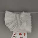 Sattiyrch Faux Fur Christmas Tree Skirt 36",White Xmas Decorations for 6ft Christmas Tree (White, 36 In)