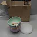 5 Pack Unbreakable Wheat Straw Bowls with Lid, 26 OZ Cereal Bowls for Kitchen, Dishwasher Safe Soup and Salad Bowls, Reusable microwave bowl for Ice Cream,Snack and Fruits, 6in