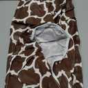 Smiry Round Picnic Tablecloth, Waterproof Elastic Fitted Table Covers for 36" - 44" Tables, Wipeable Flannel Backed Vinyl Tablecloths for Camping, Indoor, Outdoor, Coffee & White