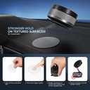 Vacuum Suction Phone Holder Magnet, 360 Adjustable Foldable Portable Vacuum Magnetic Phone Mount Stand (Black)