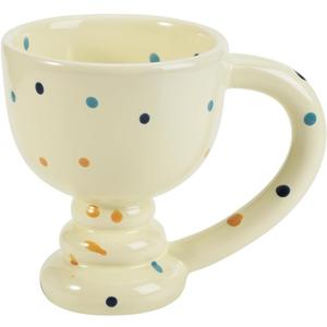 Koythin Ceramic Coffee Mug, Creative Cups with Large Handle, Mugs for Office and Home, 8.5 oz/250ml Perfect for Coffee Milk Tea Latte Oatmeal (Goblet Colorful