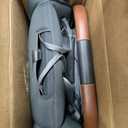 UPPAbaby Minu V3 Travel Stroller - Lightweight + Compact Design - One-Hand Fold + Unfold - from Birth + Overhead Compatible - Greyson (Charcoal Mlange/Carbon Frame/Saddle Leather)