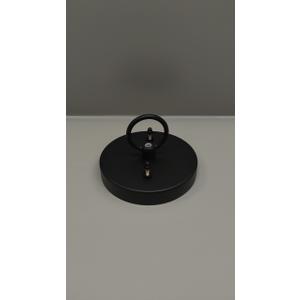 4.7 Inches Industrial Black Ceiling Light Canopy, Pendant Light Plate Cover, Iron Metal Round Canopy Kit for Chandelier Hanging Lamp Lighting Fixture Mounting Hardware (Surface Hanging)