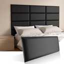 Twin Headboards, Self-Adhesive 3D Panels, Upholstered Wall Panels for Bedroom/Living Room (6 Pieces 9.84 in x 23.6 in), 6 PCS