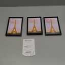 upsimples 4x6 Picture Frame Set of 3, Made of High Definition Glass for 4 x 6, Wall and Tabletop Display Thin Border Photo Frames for Home Decor, Black