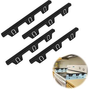 4PCS Stove Gap Covers Stainless Steel, Retractable Stove Counter Gap Filler, Between Stove and Counter Slide In Range Trim Kit for Kitchen