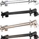 Shower Extension Adjustable Height and Angle Shower Head Extension Arm for Rain Shower Head, Shower Arm Extender Hardware (Oil Rubbed Bronze, 10 Inch)