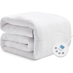 Heated Quilted Wave Mattress Pad, Full Size, Soft Bed Warmer,10 Heat Settings,1-12 Hours Auto-Off, Fast Heating, ETL Certified, Machine Washable, Fit Up to 18" Deep Pocket,54"x75"