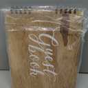 Wooden Rustic Guest Book with 110 Pages Lined 11" x 8.7"