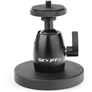 Magnetic Camera Stand Magnetic Foot Mini Ball Head Heavy Duty Metal Securely Attaches to Steel or Other Magnetic Surfaces