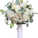 CherishedMoments White Bridal Wedding Bouquet, Artificial Flowers Bridal Cascading Bouquets for Boho Rustic Wedding and Wedding Ceremony, Anniversary