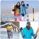 2 x Eurzom 36 Pcs Winter Ear Warmer Headband Warmer Fleece Neck Gaiter Touch Screen Knit Gloves Set Earmuffs Face Mask Scarf Full Finger Gloves for Men Women Cold Weather Ski Running Cycling