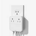 USB C Charger Block,Slim Flat Wall Charger Plug with 2 Outlet Ports,Multi USB C Charging Power Adapter for Home Travel Office School (20W)