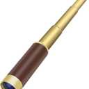 Pirate Monocular Telescope for Kids & Adults, Handheld Collapsible Brass Telescope 25x30 Zoomable Portable Pirate Spyglass for Cruise Ship Travel Watching Games Hiking Hunting and More