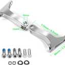 Defiance floorboards for Harley Touring street glide FLHX FLT FLHR FLHXS FLHTCUTG chromed rear footboards and Heel Toe Shift Levers (Chromed)