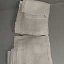 MYSKY HOME Linen Curtains for Living Room, Natural Semi Sheer Curtains & Drapes 84 inches Length 2 Panels Set Farmhouse Country Boho Style Back Tab Draperies for Sliding Glass Door, 50" Wide, Linen