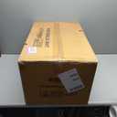 Storage Bins Lid, 4-Pack Stackable Plastic Collapsible Cabinet, Foldable Organizer with Wheel and Double Door White