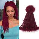 Micro Locs Extesnions Human Hair 0.2cm Thickness Sisterlocks Curly Tips, Full Handmade Interlocking Permanent Soft Dreadlock Extensions Natural Looking Locs (BUG# 0.2cm, 12 Inch 30 Strands)