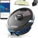 SHARK RV2620WD AI Ultra Robot Vacuum and Mop with Matrix Clean Navigation, CleanEdge Technology, Perfect for Pet Hair, Carpets, Hard Floors, Compatible with Alexa, Black/Mocha (No Self-Empty Base)