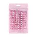 60Pcs White French Tip Press on Nails & Press on Toenails Set, Square Press on Nails Medium Fake Nails French False Toenails Full Cover Stick on Nails for Women Manicure Kit