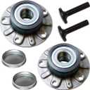 512336 x2 (for FWD,30mm Bearing) Rear Wheel Hub and Bearing Assembly Compatible with 06-13 Au-di A3 /15-20 VW e-Golf,10-21 Golf,06-21 GTI,19-21 Jetta,06-09 Rabbit # 1K0598611