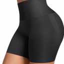 FeelinGirl Shapewear for Women Tummy Control Body Shaper Butt Lifter Shapewear Shorts (Black, S)
