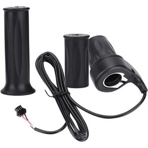 Ebike Throttle, 1 Pair 3 Wires Universal E-bike Twist Throttle Handle for 22.5mm Handlebar with Cable for Electric Bike