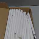 Baquler 40 Pcs Flameless Taper Candles LED Flickering Taper Bulk Battery Operated Flameless Candle for Halloween Christmas Birthday Wedding Decoration, 8.5/9.7/10.8/12.8 Inch(White)