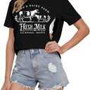 UNIQUEONE Comfort Breastfeeding Shirts for Women Zip Nursing Tops Casual Distressed Acid Washed Maternity Tees 2XL