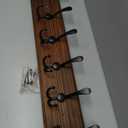Coat Rack Wall Mount, Wooden Heavy Duty Coat Rack for Wall,6 Triple Coat Hanger Hooks for Hanging Coats,Jacket,Hat,Clothes (Brown, 6 Hooks)