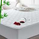 Premium 5-Sided Waterproof Mattress Protector with Bamboo Viscose, Soft Cooling & Breathable Cover, Deep Pocket Fits up to 18" Mattress, Hypoallergenic & Oeko-TEX Certified (Full)