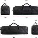 Fitdom 106L 45" Heavy Duty Extra Large Duffle with Upgrade Zipper, Durable & Water Resistant. Perfect as Camping Bag Travel Storage Tent Storage Sports Equipment Bag For Coaches & More