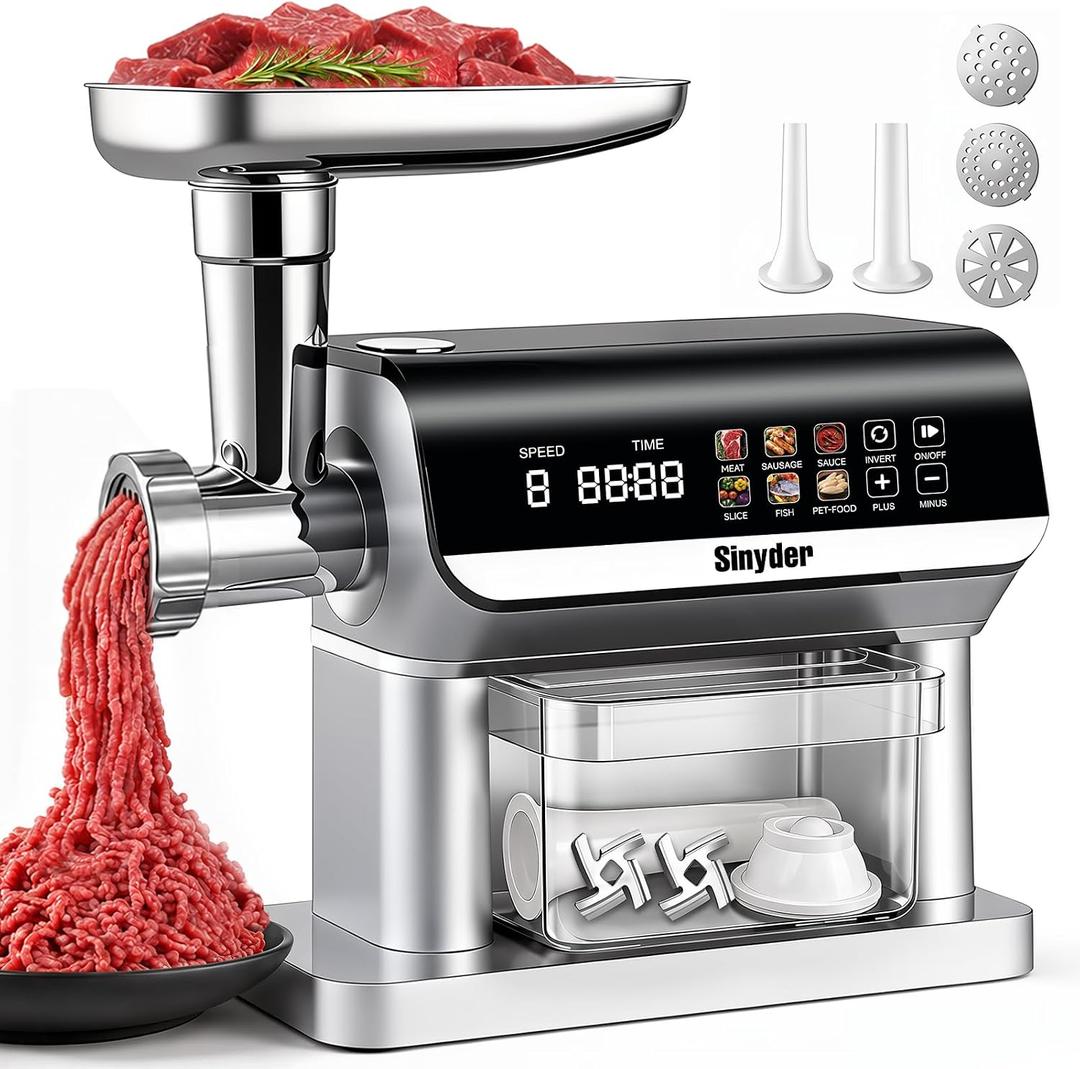 Sinyder Electric Meat Grinder 3500W with Touch Screen
