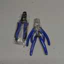 KAIHAOWIN 4-Piece Pliers Set, 5" Long Nose, 5" Flush Cutters, 6" Wire Cutter, 7" Wire Strippers, Small Hand Tools for Crafting Repairing Cutting