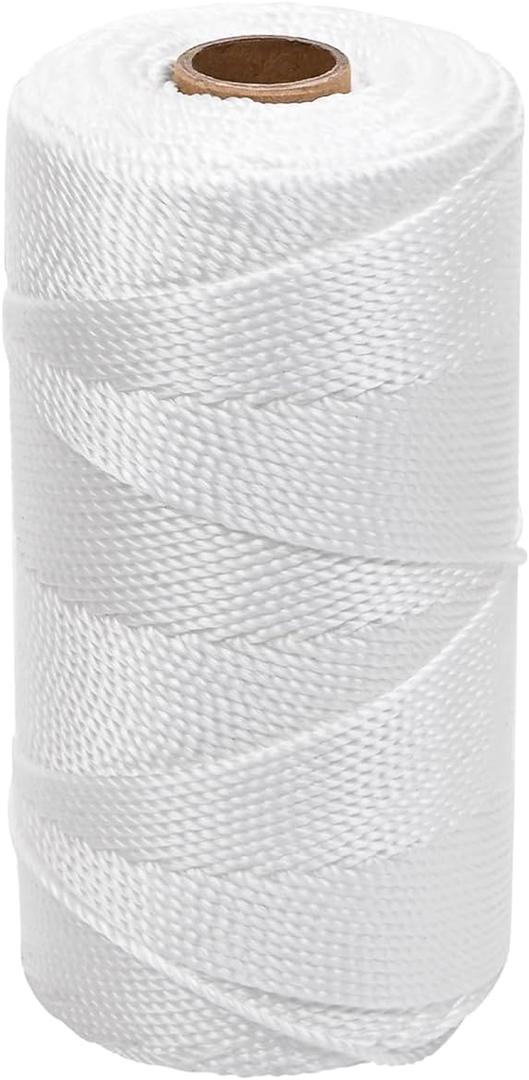 UV Resistant White Nylon String,1000ft 2mm Nylon Cord Twine for Garden Tomato Climbing Plants Floristry Fishing Wrapping Camping Outdoor Survival Netting Home Improvement
