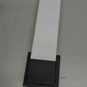 Kalium 14in Modern Wall Sconces, Dimmable Bathroom Vanity Lights, 3000K Warm White LED Indoor Sconces Lighting for Bathroom, Stairs, Living Room, Bedroom. Hardwired. (Black - Rectangular 14in)