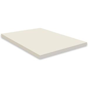 Zayton 1-inch Foam Mattress Topper | Premium Supporting Bed Pads with Luxurious Softness, Breathable and Comfortable Bed Toppers for Back Pain, Orthopedic Support for Better Sleep, Full, White