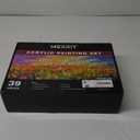 MERRIY Artist Acrylic Paint Set, Painting Supplies Kit with Tabletop Sketch Box Easel, 12 Colors Acrylic Paints,10"x 12" Stretched Canvas,Premium Acrylic Painting Set for Artist Adults, Beginners