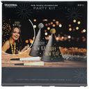 Seasonal Celebrations New Years Eve Black Paper Party Accessory Kit