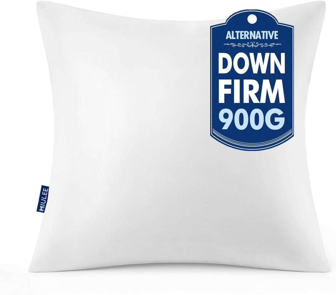 MIULEE 26x26 Euro Pillow Insert 1 Pack, Throw Pillows for Couch Bed
100% Virgin Filling, Decorative Pillows, Full and Fluffy, Lumbar, Back and Neck Support
