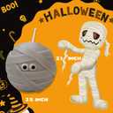 2 x 3pcs Halloween Ghost Candles - Ghost Pumpkin Candles Burning Candles Spooky Ghost Scented Candles Halloween Gifts Box Party Bedroom Room Table Decorations