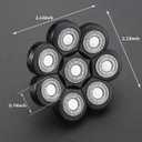 8 Blade Replacement Heads Electric Razor Shaver (8D Black)
