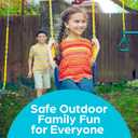 Jungle Gym Kingdom Swing for Outdoor Swing Set - Swing Seat Replacement Kit with Heavy Duty Chains - Backyard Swingset Playground Accessories for Kids - Blue, 2 Pack