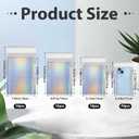 Henoyso 100 Pcs Bubble Mailer 4 Sizes Self Adhesive Waterproof Padded Envelopes Cushioning Seal Bubble Shipping Envelopes for Mailing Packaging Small Business Packing Supplies (Laser)