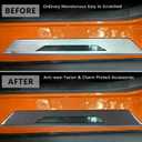 Real Carbon Fiber Inner Door Sill Protector Compatible with Corvette C8 2020-2026, Door Sill Plates Interior Decor Sticker Accessories