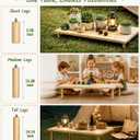 Folding Picnic Table, 60 x 30 in Portable Solid Wood Boho Low Picnic Table
Foldable Floor Table with Adjustable Height for Beach, Camping, Backyard, Wedding & Outdoor Parties
