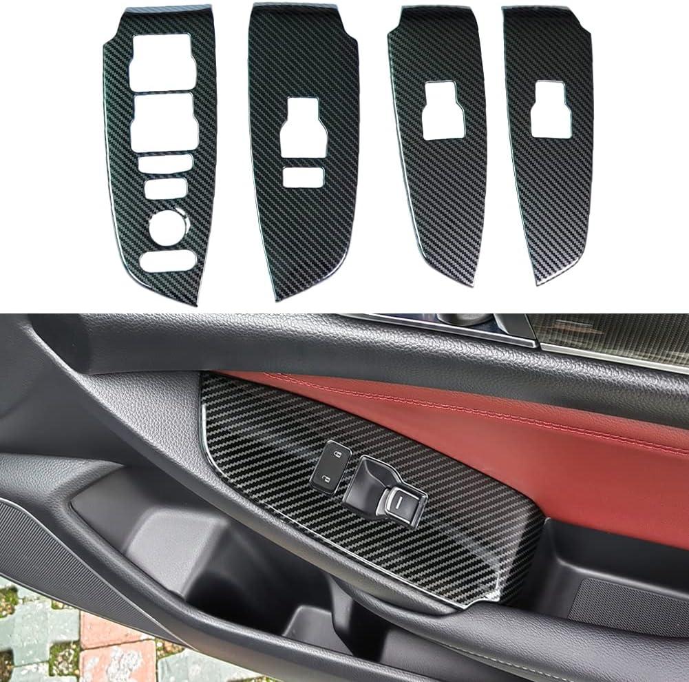 Compatible with 2018 2019 2020 2021 2022 Honda Accord Accessories Door Window Switch Panel Cover Door Lock Control Button Trim (No Seat Heating Buttons) 