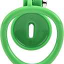 2 x Sissy Chastity Cage Lock 4 Rings Vagina Penis Cage Sissy Sex Toys Breathable Resin Cock Cage for Sissy Men(Green)