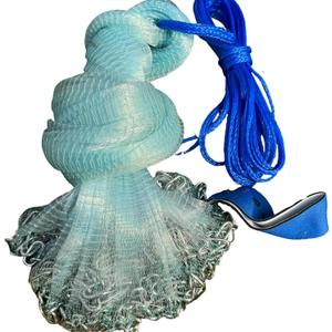 Easy Throw Cast Net for Fishing with Chain Bottom - 4ft to 12ft Radius, 2/7 Inch Mesh Size - Casting Net for All Anglers, Cast Nets for Fishing, Ideal for Saltwater and Freshwater