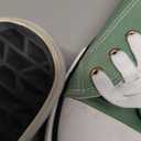 ANTLULU Womens Canvas Shoes Low Top and Lace up Fashion Casual Sneakers Black and White Classic, 8